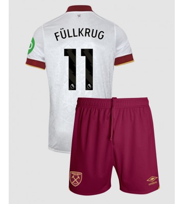 West Ham United Niclas Fullkrug #11 Tercera Equipación Niños 2024-25 Manga Corta (+ Pantalones cortos)